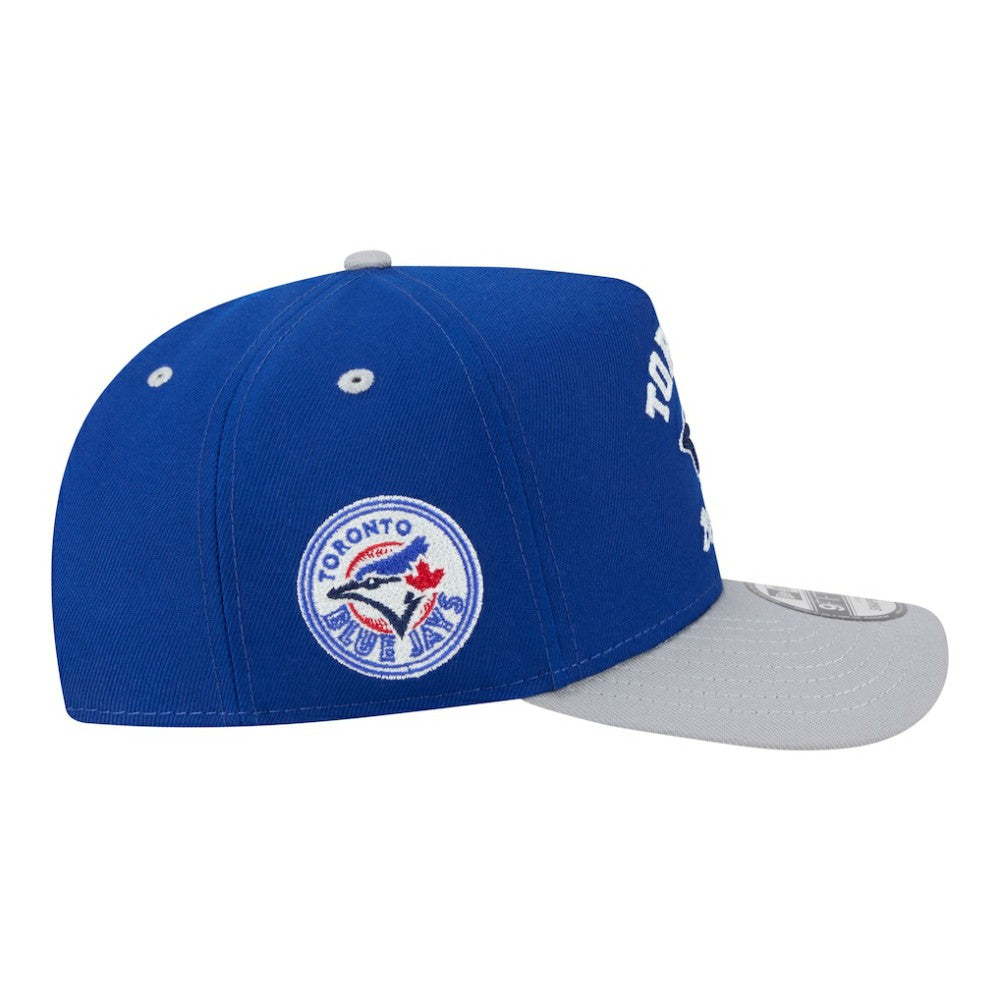 Toronto Blue Jays Arched A-Frame 9FIFTY Adjustable Hat Royal/Gray