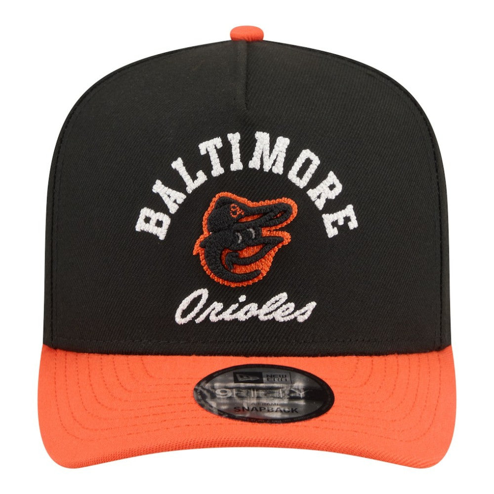 Baltimore Orioles Arched A-Frame 9FIFTY Adjustable Hat Black/Orange