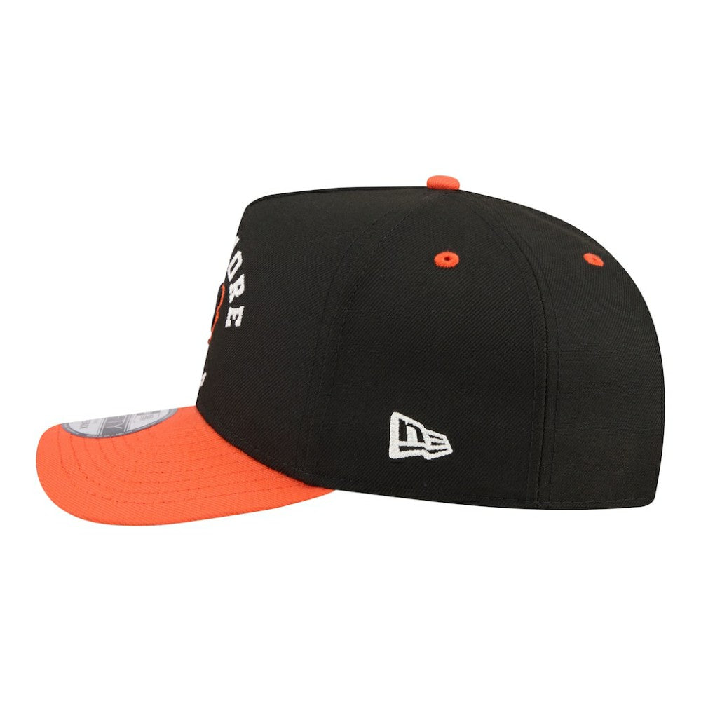 Baltimore Orioles Arched A-Frame 9FIFTY Adjustable Hat Black/Orange