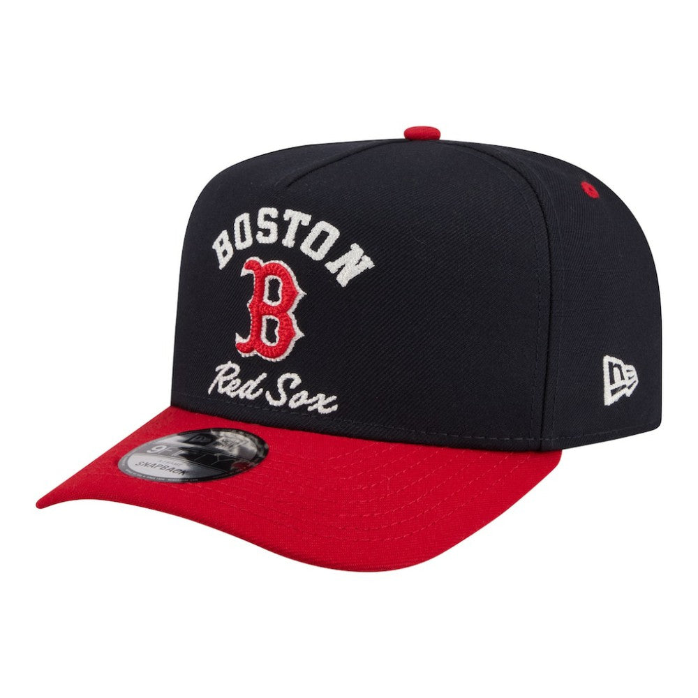 Boston Red Sox Arched A-Frame 9FIFTY Adjustable Hat Navy/Red