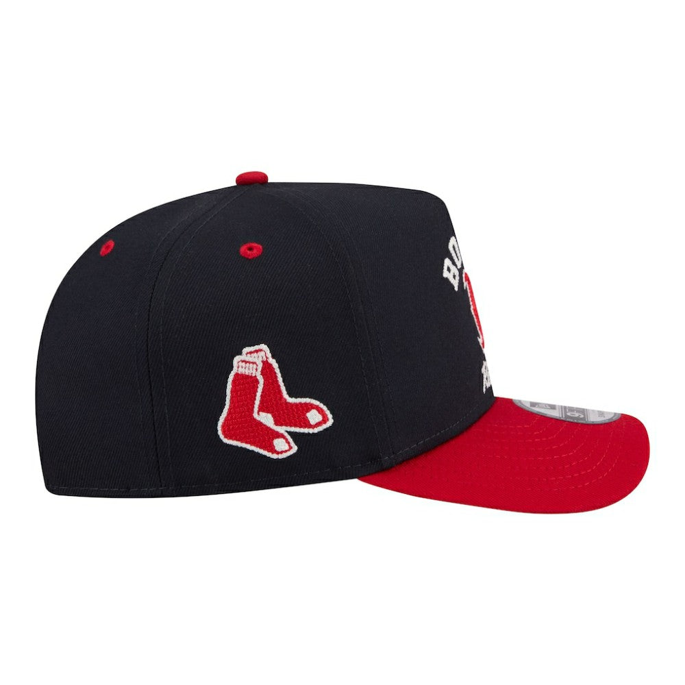 Boston Red Sox Arched A-Frame 9FIFTY Adjustable Hat Navy/Red