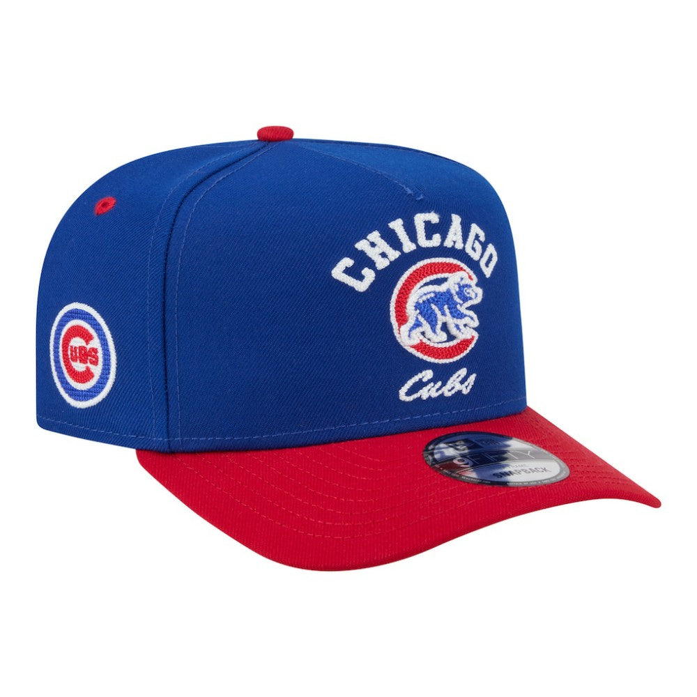 Chicago Cubs Arched A-Frame 9FIFTY Adjustable Hat Royal/Red
