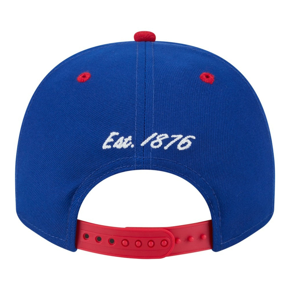 Chicago Cubs Arched A-Frame 9FIFTY Adjustable Hat Royal/Red