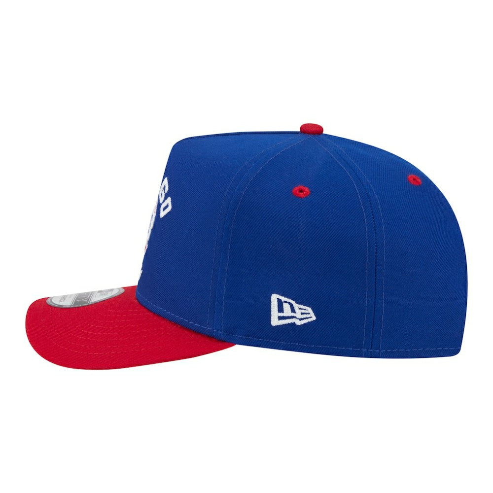 Chicago Cubs Arched A-Frame 9FIFTY Adjustable Hat Royal/Red