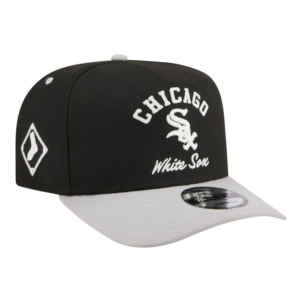 Chicago White Sox Arched A-Frame 9FIFTY Adjustable Hat Black