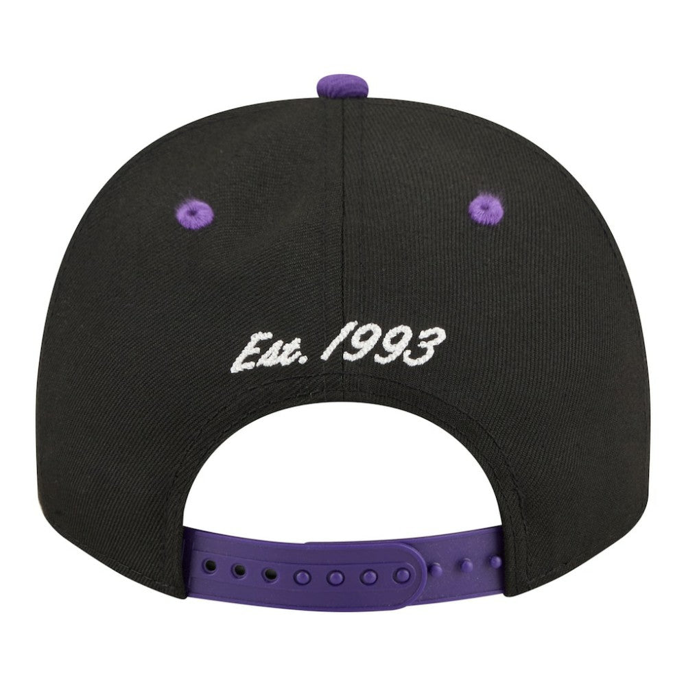 Colorado Rockies Arched A-Frame 9FIFTY Adjustable Hat Black/Purple