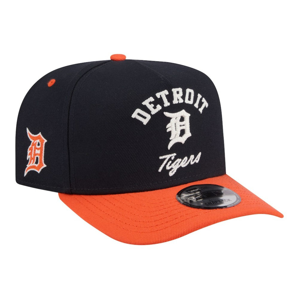 Detroit Tigers Arched A-Frame 9FIFTY Adjustable Hat Navy/Orange