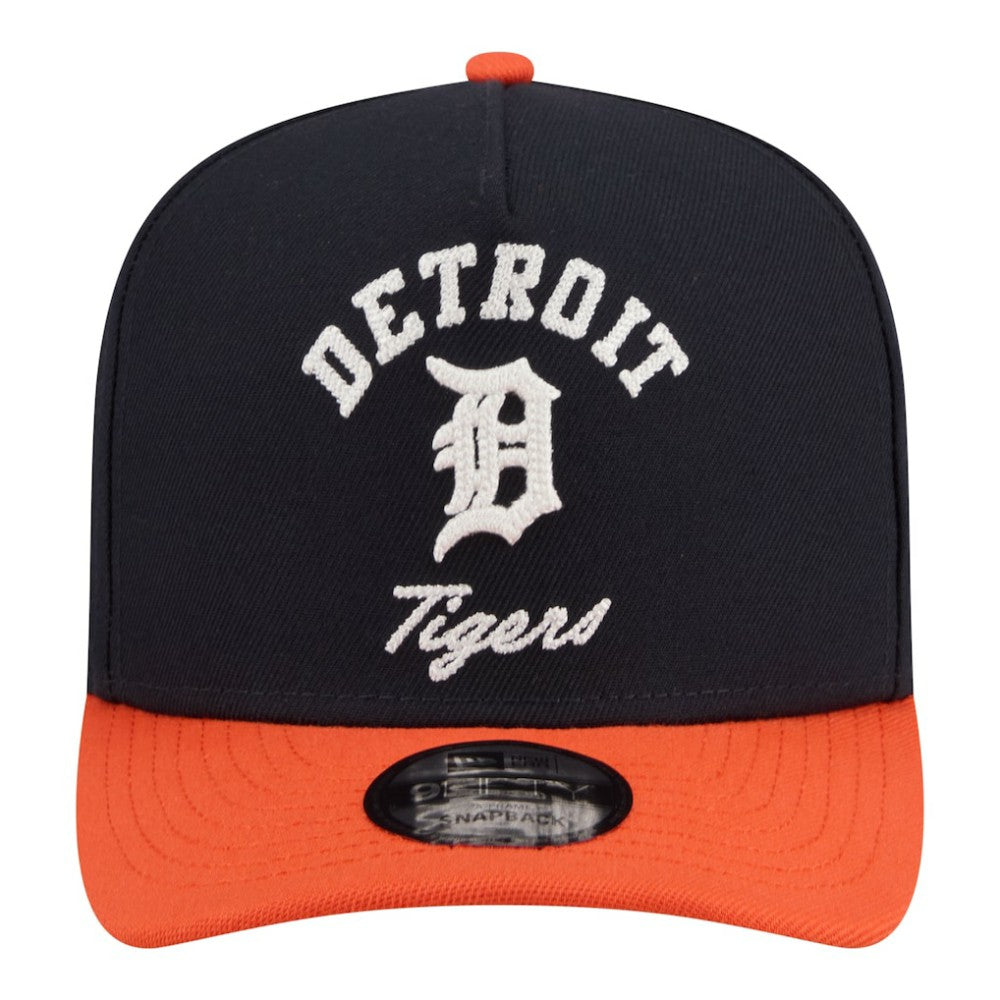 Detroit Tigers Arched A-Frame 9FIFTY Adjustable Hat Navy/Orange
