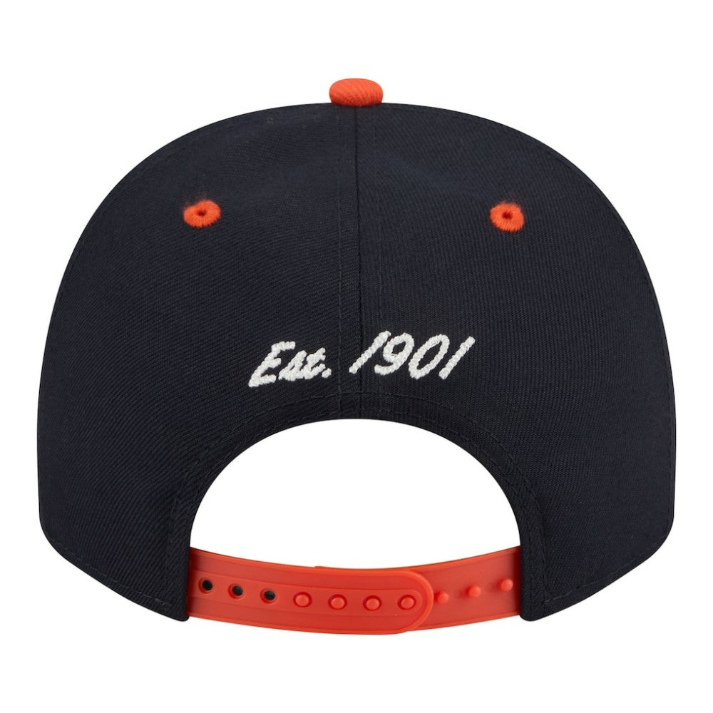 Detroit Tigers Arched A-Frame 9FIFTY Adjustable Hat Navy/Orange