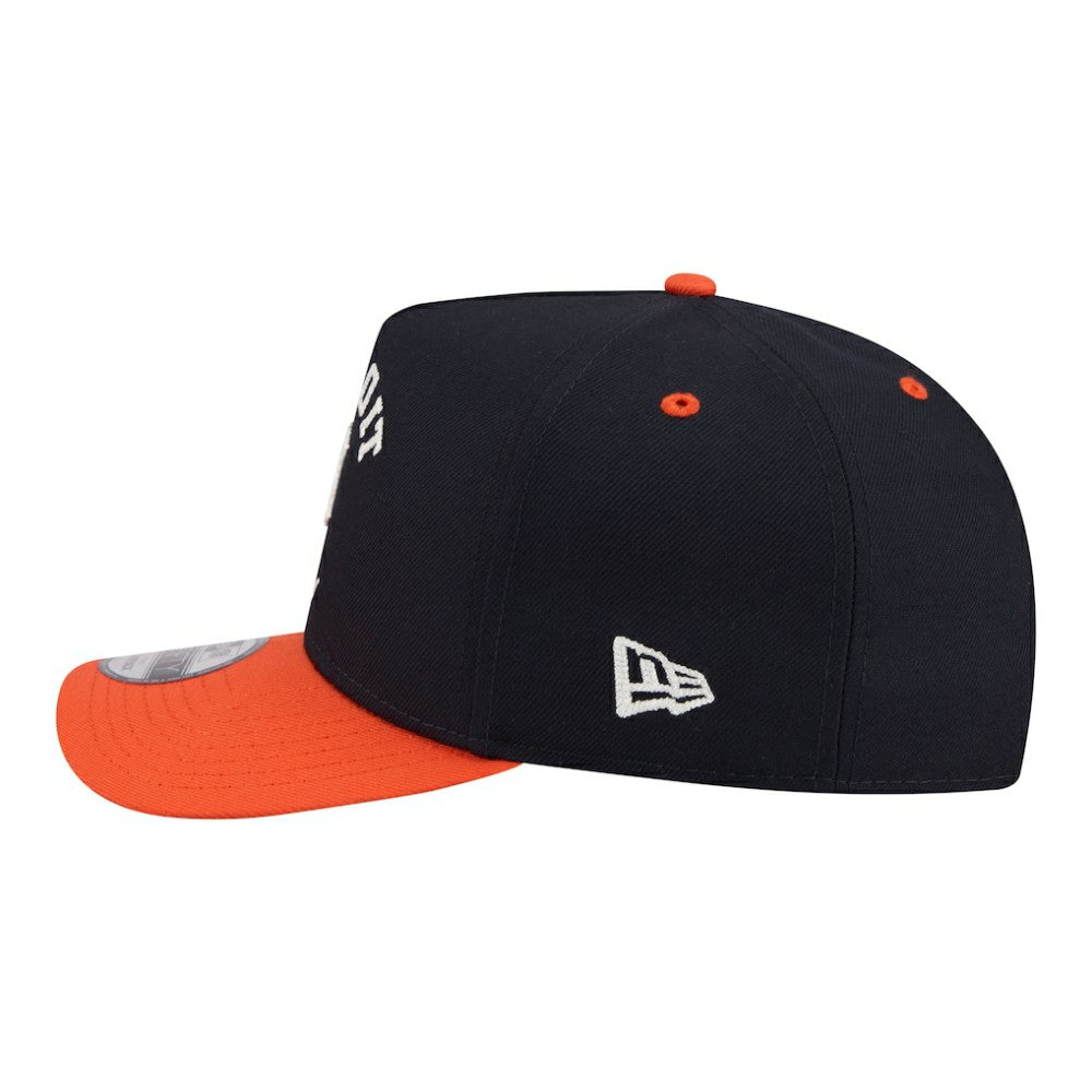 Detroit Tigers Arched A-Frame 9FIFTY Adjustable Hat Navy/Orange