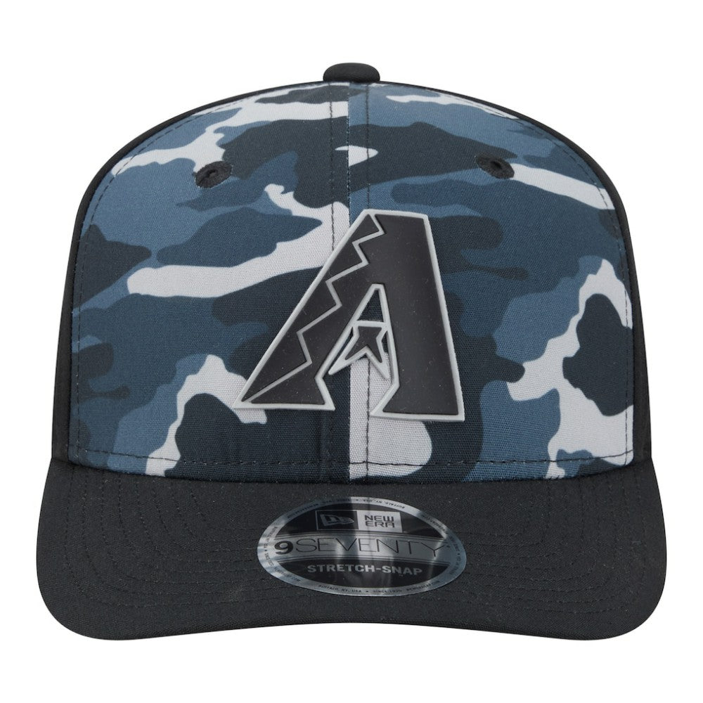 Arizona Diamondbacks Tonal Camo 9SEVENTY Stretch-Snap Hat Black