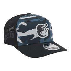 Baltimore Orioles Tonal Camo 9SEVENTY Stretch-Snap Hat Black