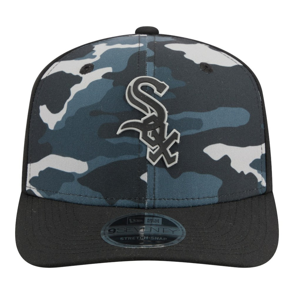 Chicago White Sox Tonal Camo 9SEVENTY Stretch-Snap Hat Black