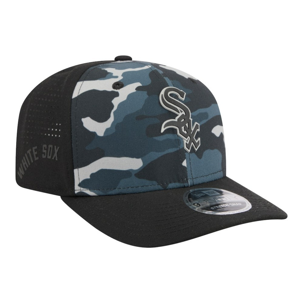 Chicago White Sox Tonal Camo 9SEVENTY Stretch-Snap Hat Black