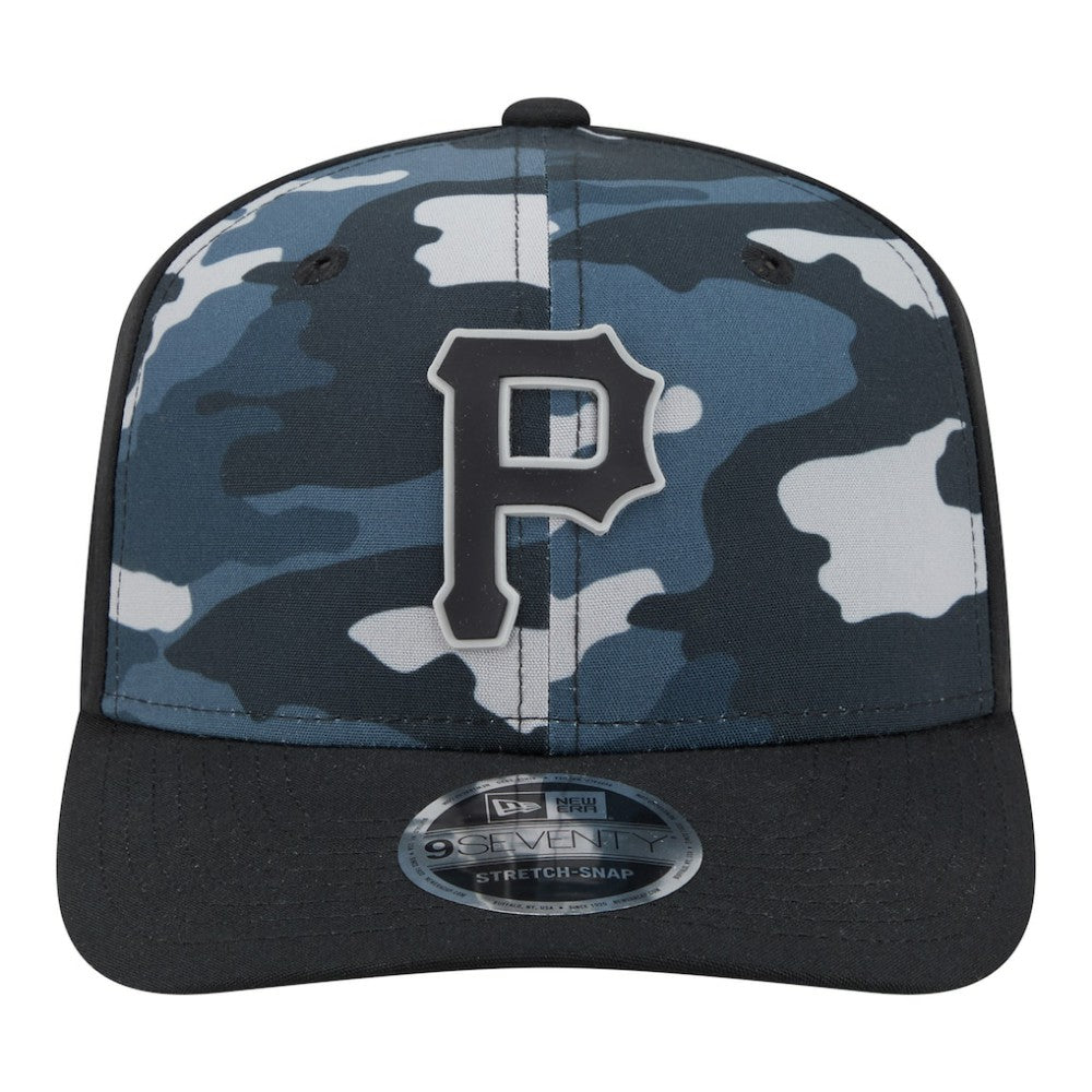 Pittsburgh Pirates Tonal Camo 9SEVENTY Stretch-Snap Hat Black