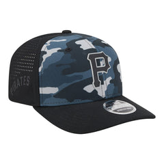 Pittsburgh Pirates Tonal Camo 9SEVENTY Stretch-Snap Hat Black