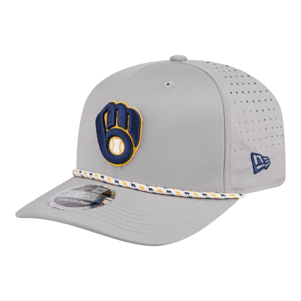 Milwaukee Brewers Sport Rope 9SEVENTY Adjustable Hat Gray