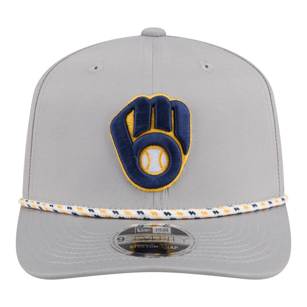 Milwaukee Brewers Sport Rope 9SEVENTY Adjustable Hat Gray