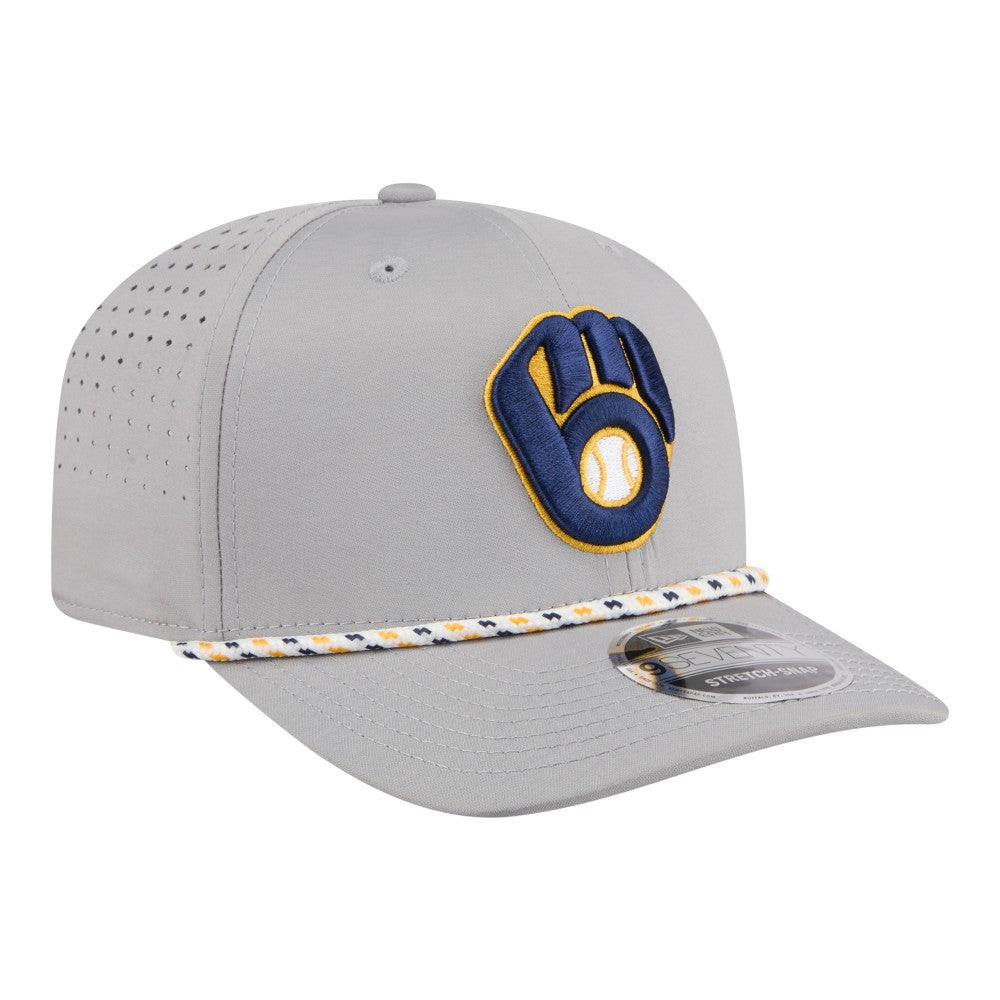 Milwaukee Brewers Sport Rope 9SEVENTY Adjustable Hat Gray