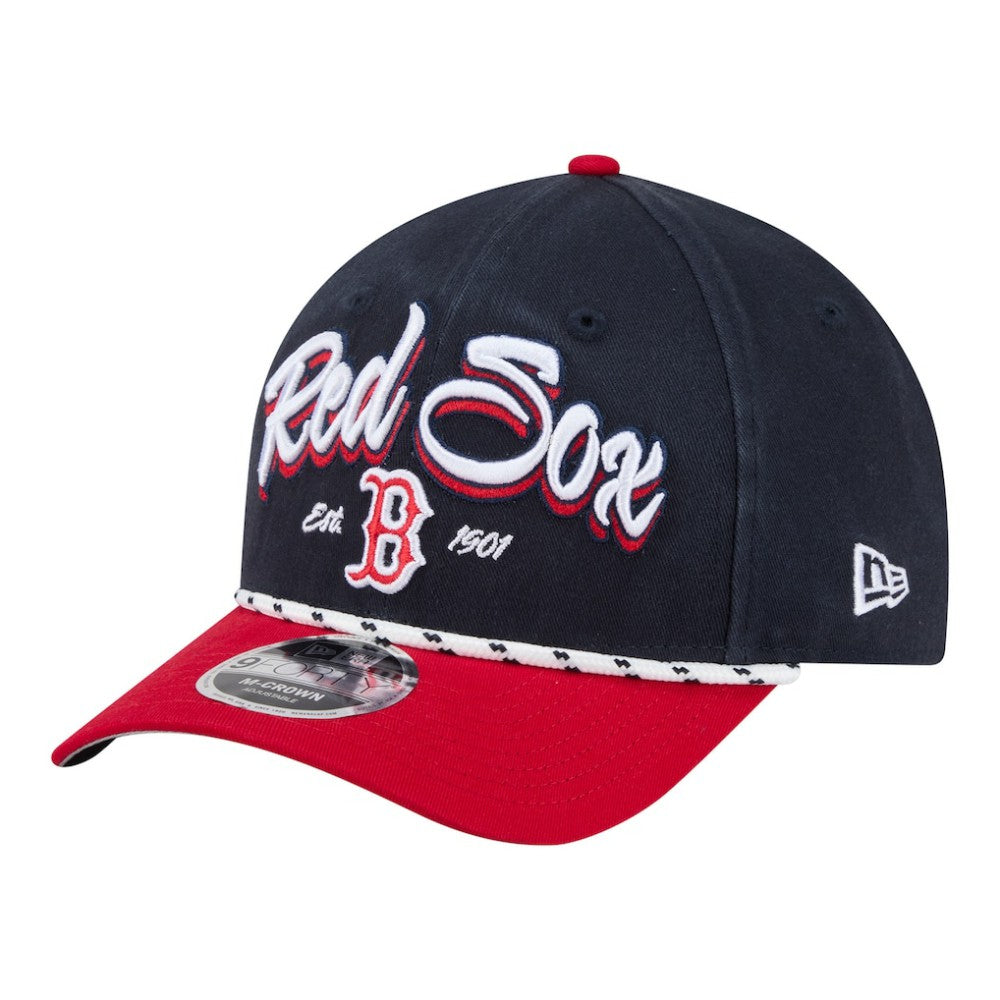 Boston Red Sox Team Loyal 9FORTY M-Crown Adjustable Hat Navy/Red