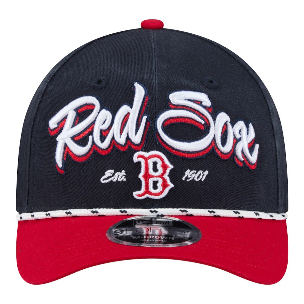 Boston Red Sox Team Loyal 9FORTY M-Crown Adjustable Hat Navy/Red