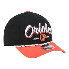 Baltimore Orioles Team Loyal 9FORTY M-Crown Adjustable Hat Black/Orange