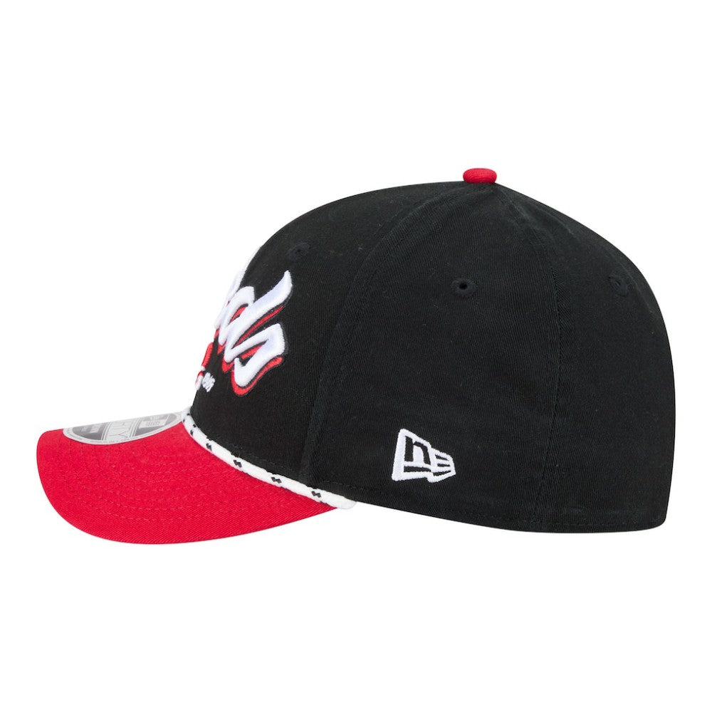 Cincinnati Reds Team Loyal 9FORTY M-Crown Adjustable Hat Black/Red