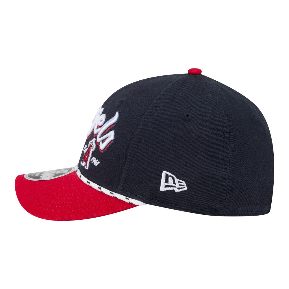 Los Angeles Angels Team Loyal 9FORTY M-Crown Adjustable Hat Navy/Red