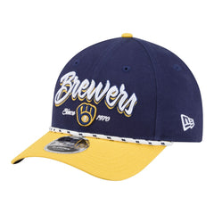 Milwaukee Brewers Team Loyal 9FORTY M-Crown Adjustable Hat Navy/Gold