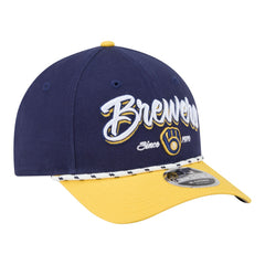 Milwaukee Brewers Team Loyal 9FORTY M-Crown Adjustable Hat Navy/Gold