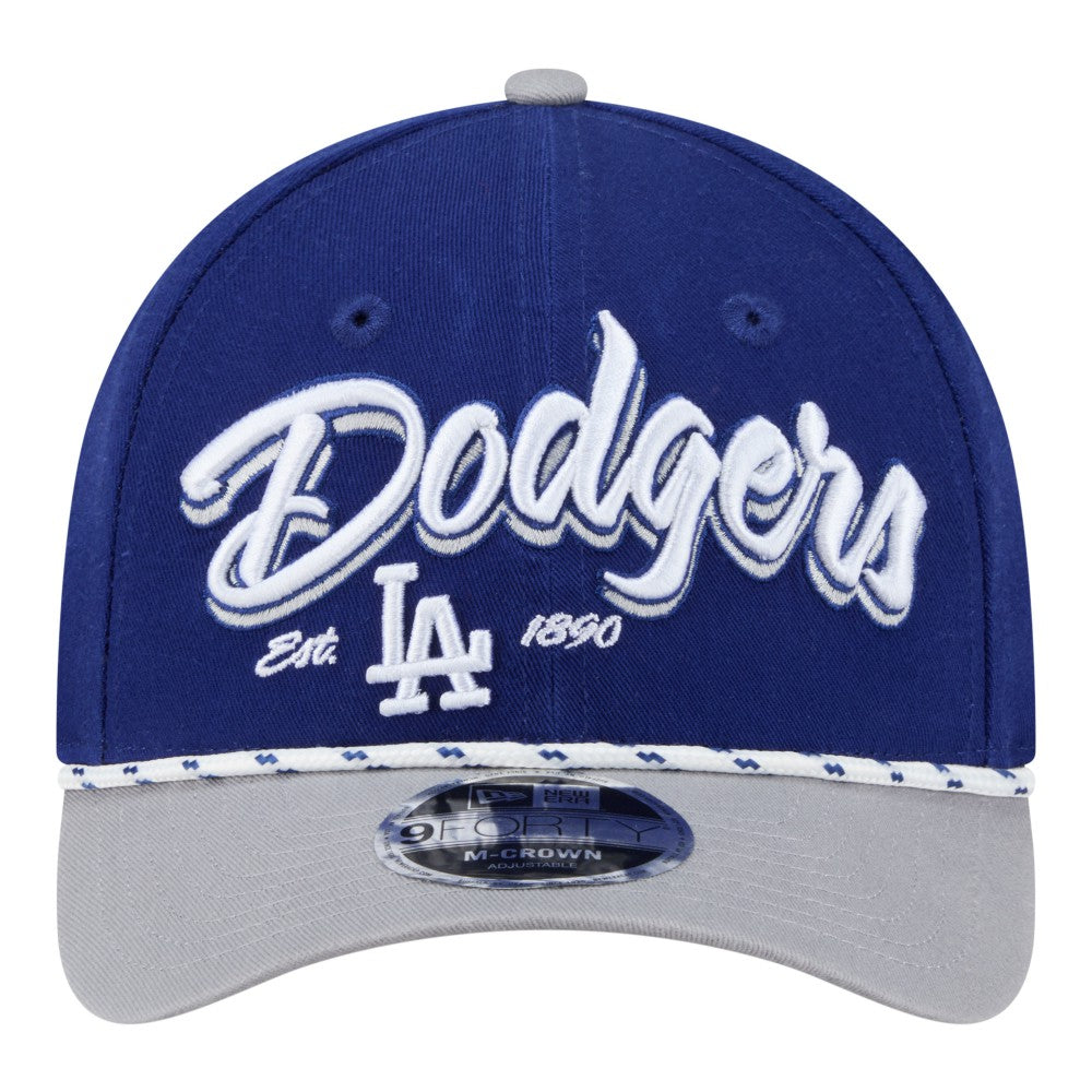 Los Angeles Dodgers Team Loyal 9FORTY M-Crown Adjustable Hat Royal/Gray