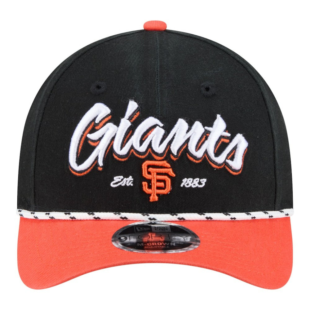 San Francisco Giants Team Loyal 9FORTY M-Crown Adjustable Hat Black/Orange