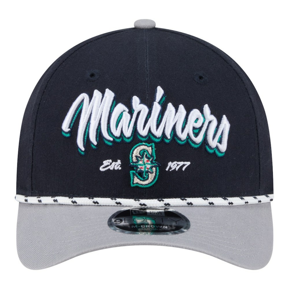 Seattle Mariners Team Loyal 9FORTY M-Crown Adjustable Hat Navy/Gray