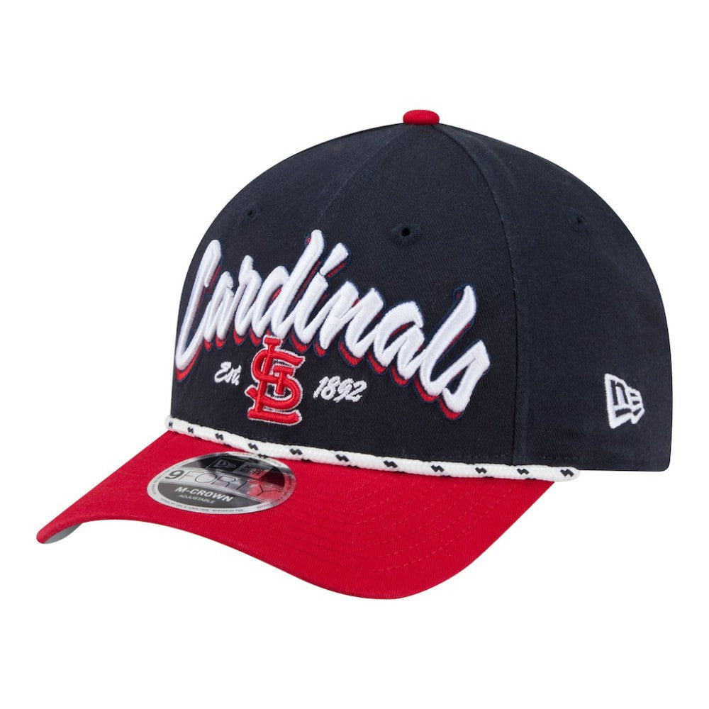 St. Louis Cardinals Team Loyal 9FORTY M-Crown Adjustable Hat Navy/Red