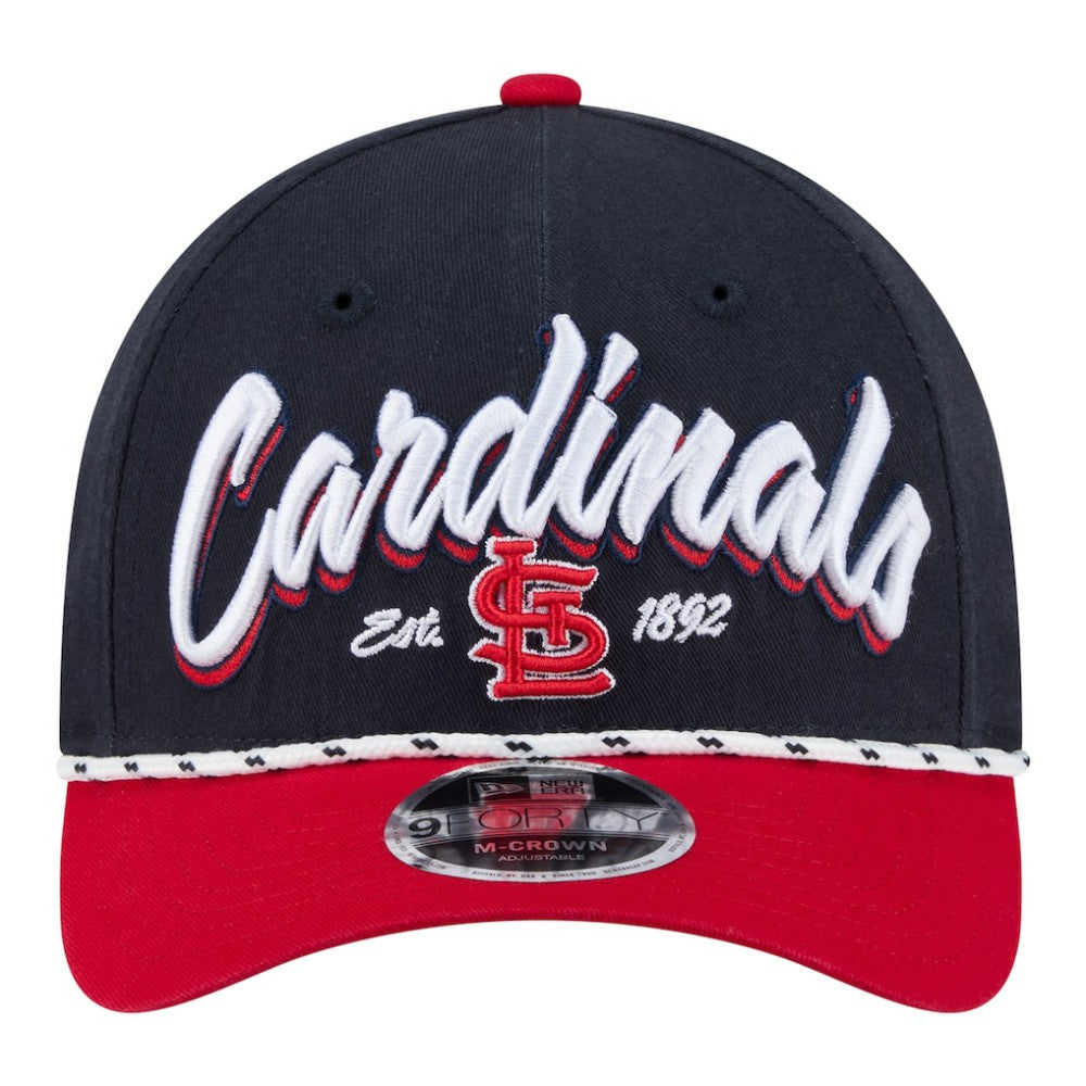 St. Louis Cardinals Team Loyal 9FORTY M-Crown Adjustable Hat Navy/Red