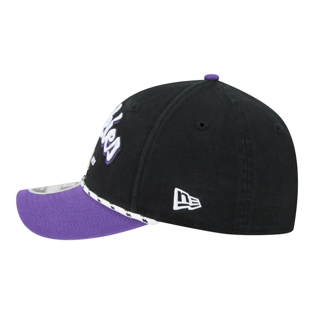 Colorado Rockies Team Loyal 9FORTY M-Crown Adjustable Hat Black/Purple