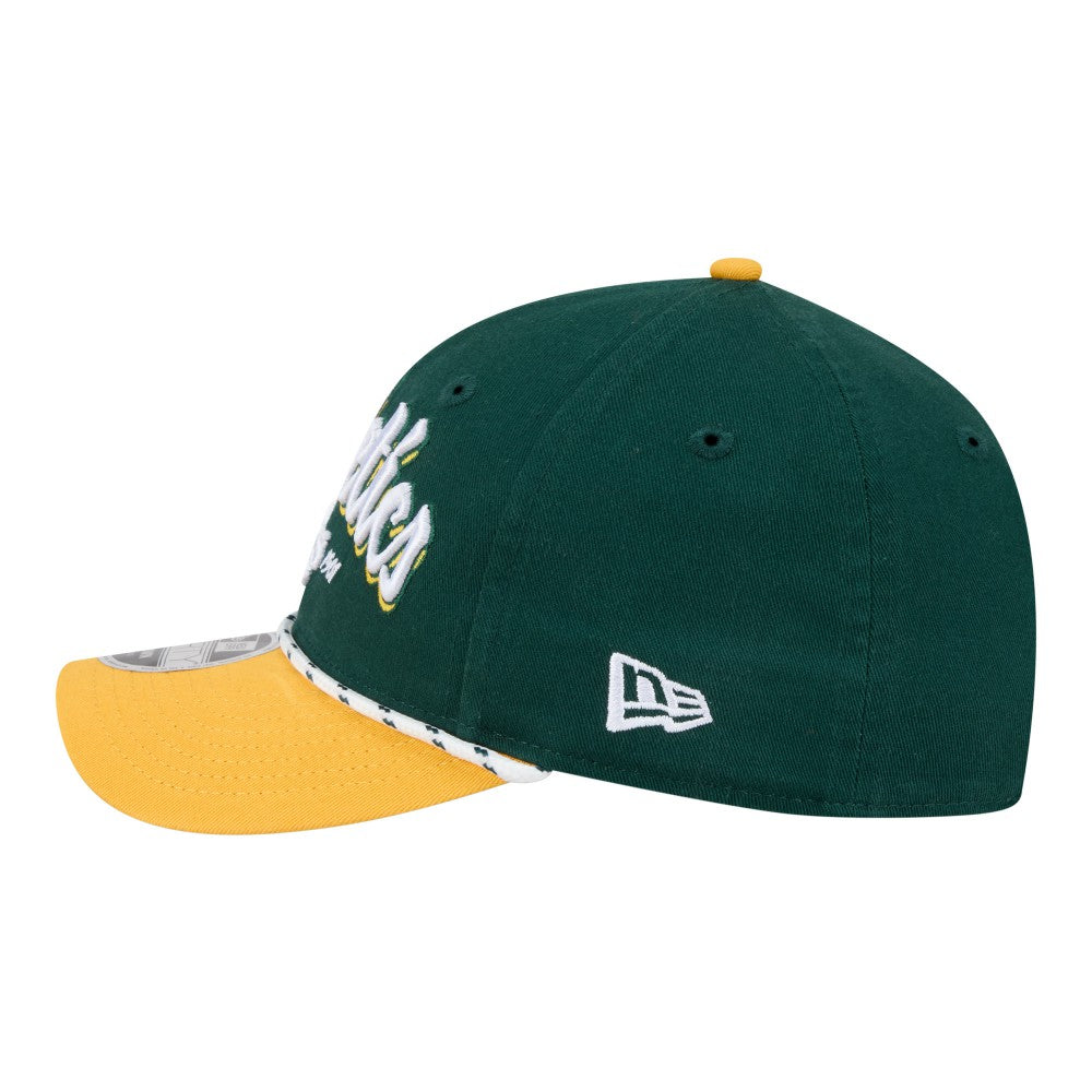Athletics Team Loyal 9FORTY M-Crown Adjustable Hat Green/Gold