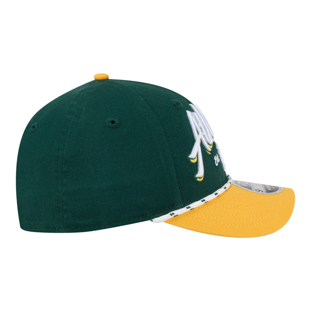 Athletics Team Loyal 9FORTY M-Crown Adjustable Hat Green/Gold