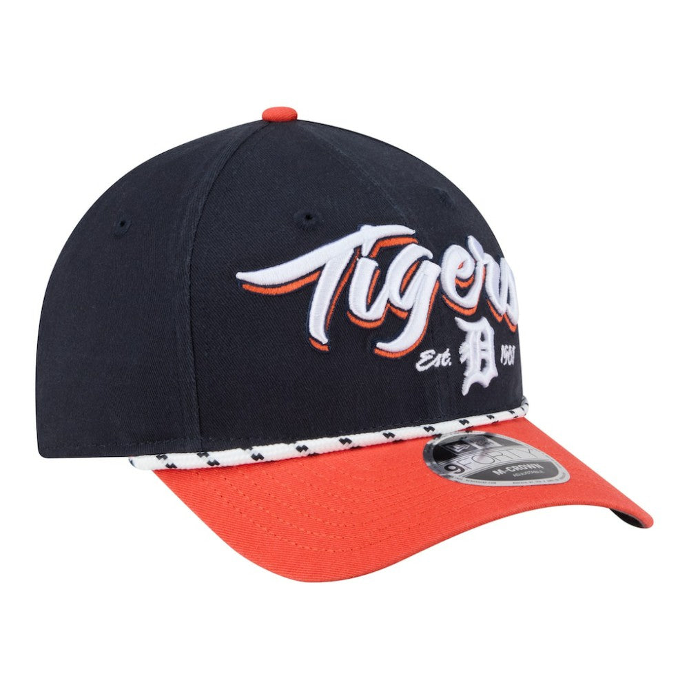 Detroit Tigers Team Loyal 9FORTY M-Crown Adjustable Hat Navy/Orange