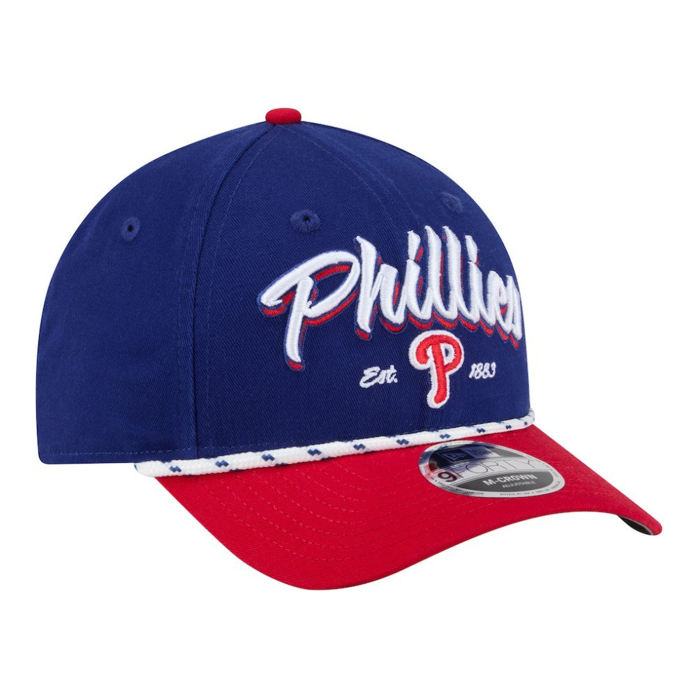 Philadelphia Phillies Team Loyal 9FORTY M-Crown Adjustable Hat Royal/Red