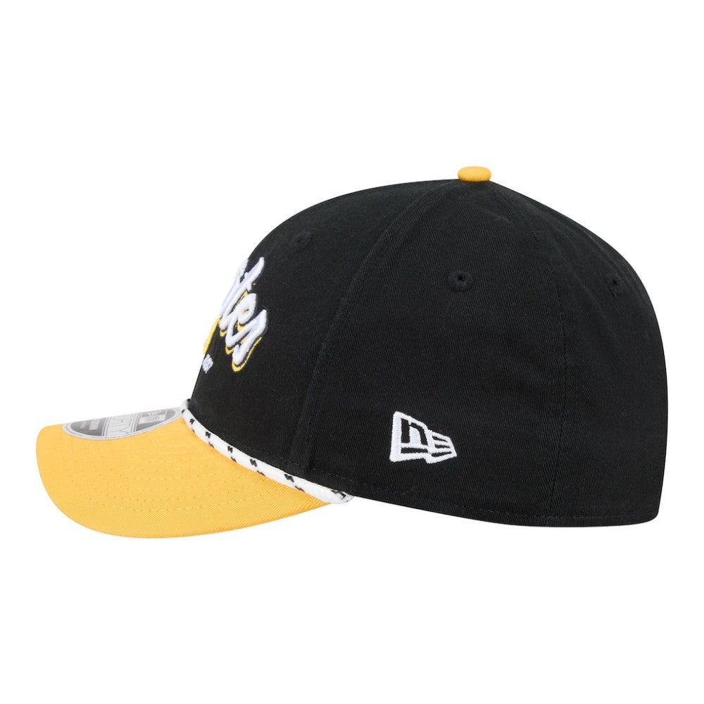 Pittsburgh Pirates Team Loyal 9FORTY M-Crown Adjustable Hat Black/Gold