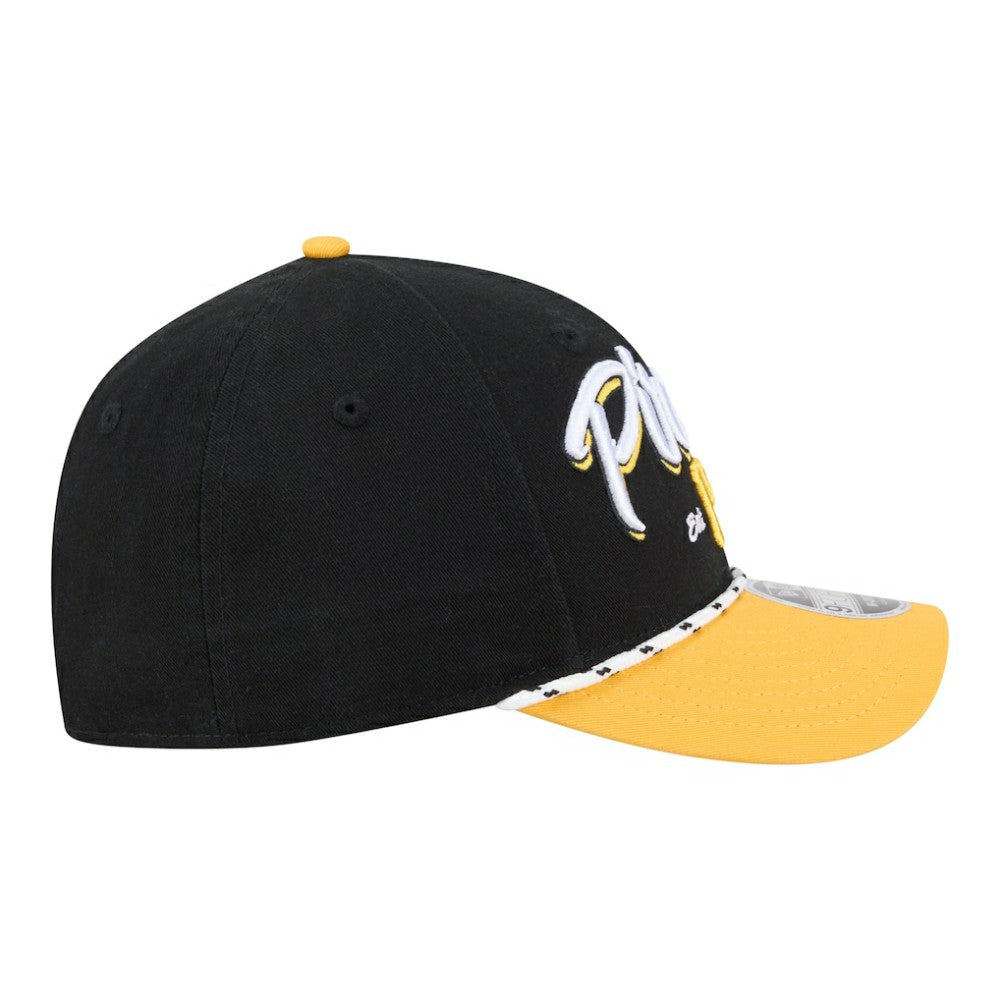 Pittsburgh Pirates Team Loyal 9FORTY M-Crown Adjustable Hat Black/Gold