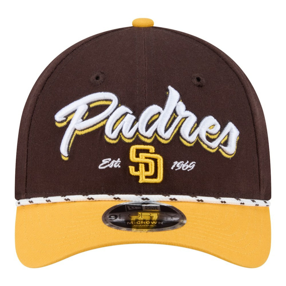 San Diego Padres Team Loyal 9FORTY M-Crown Adjustable Hat Brown/Gold