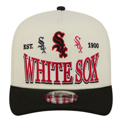 Chicago White Sox Throwback Tri-Hit A-Frame 9FIFTY Adjustable Hat Cream