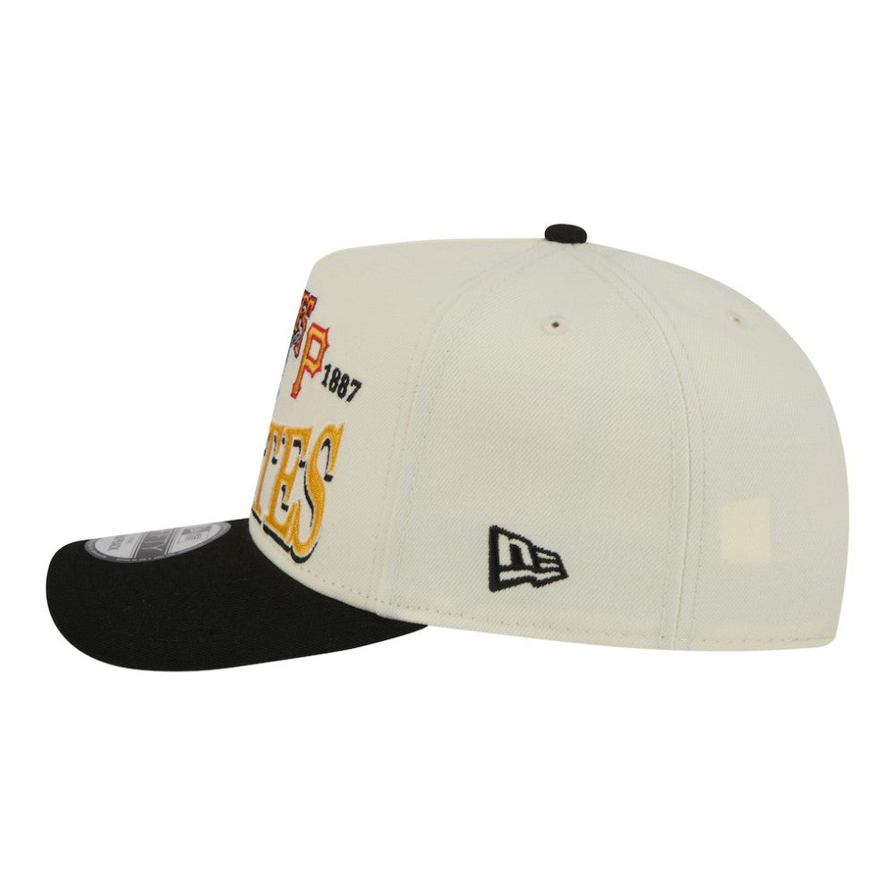 Pittsburgh Pirates Throwback Tri-Hit A-Frame 9FIFTY Adjustable Hat Cream