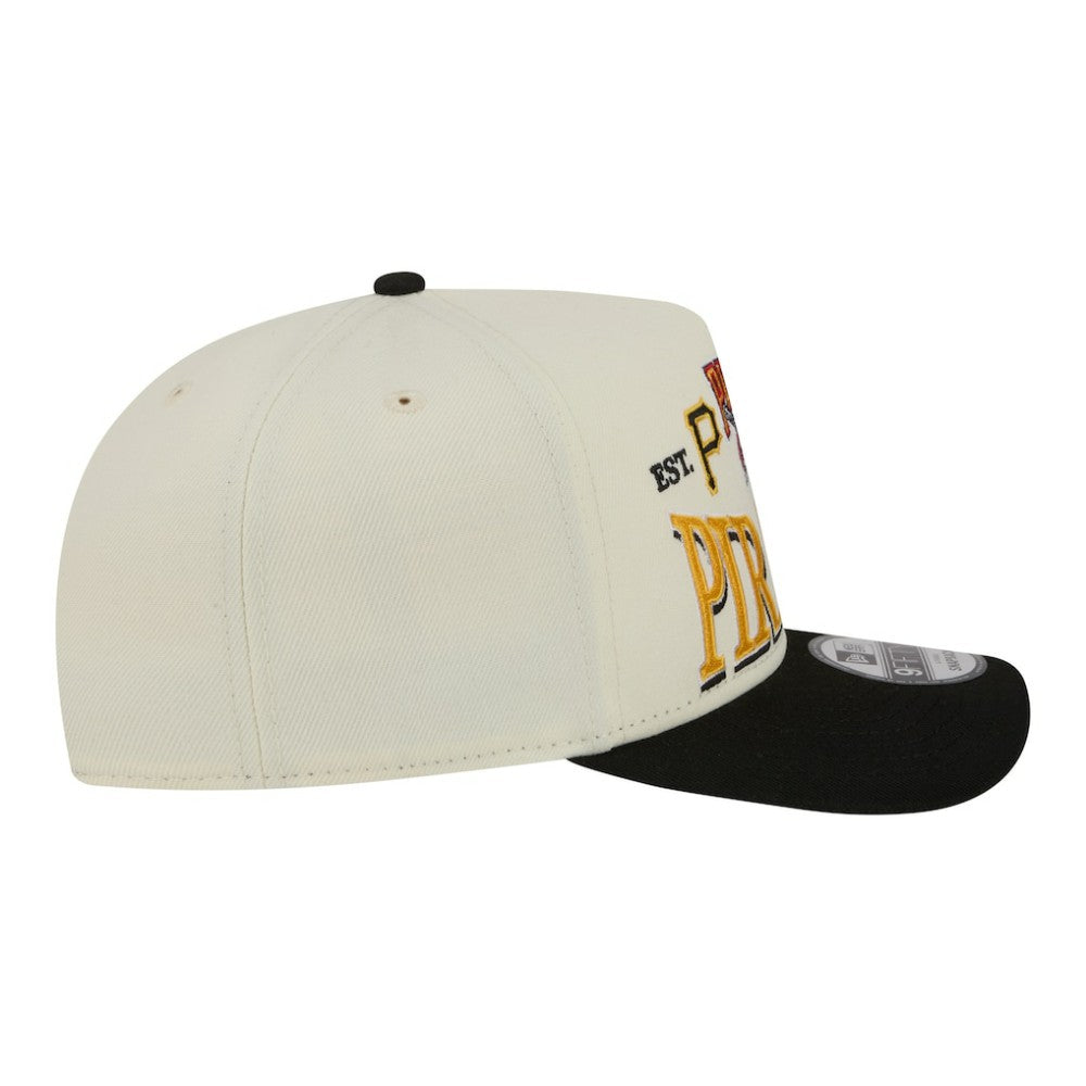 Pittsburgh Pirates Throwback Tri-Hit A-Frame 9FIFTY Adjustable Hat Cream
