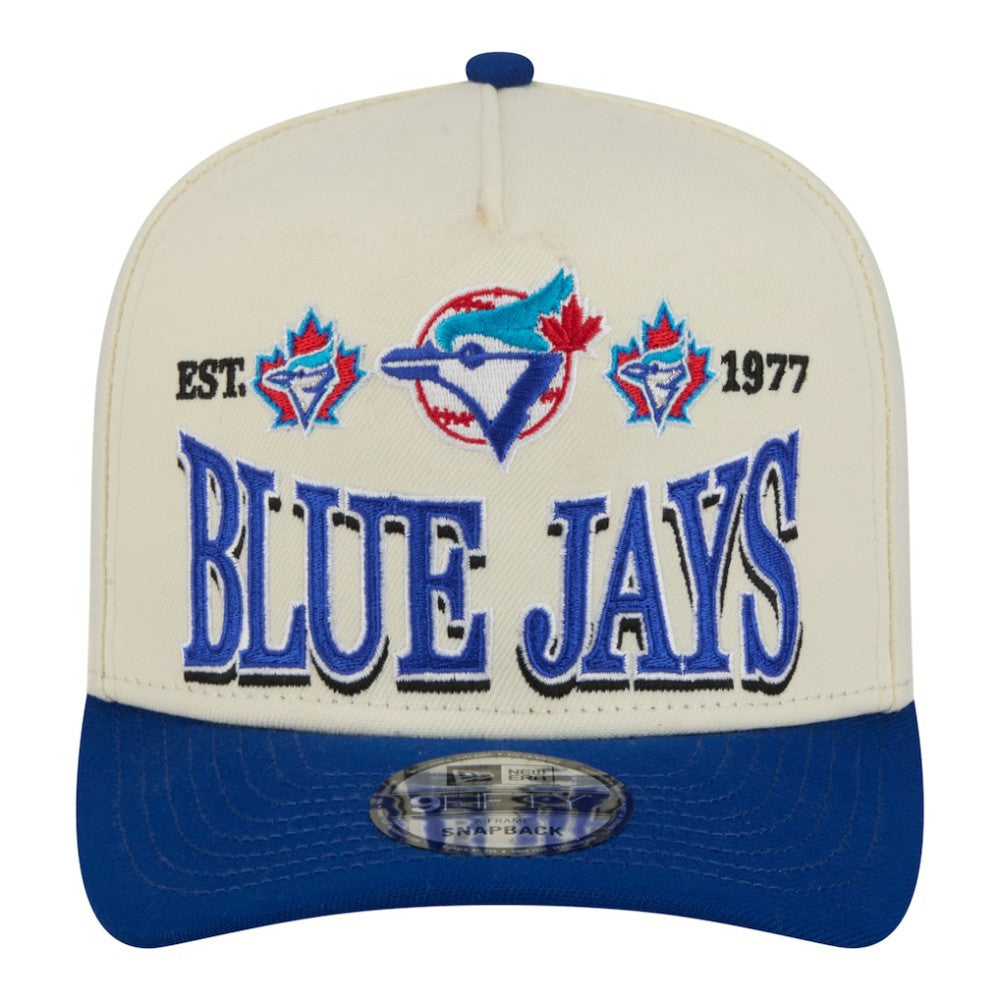 Toronto Blue Jays Throwback Tri-Hit A-Frame 9FIFTY Adjustable Hat Cream