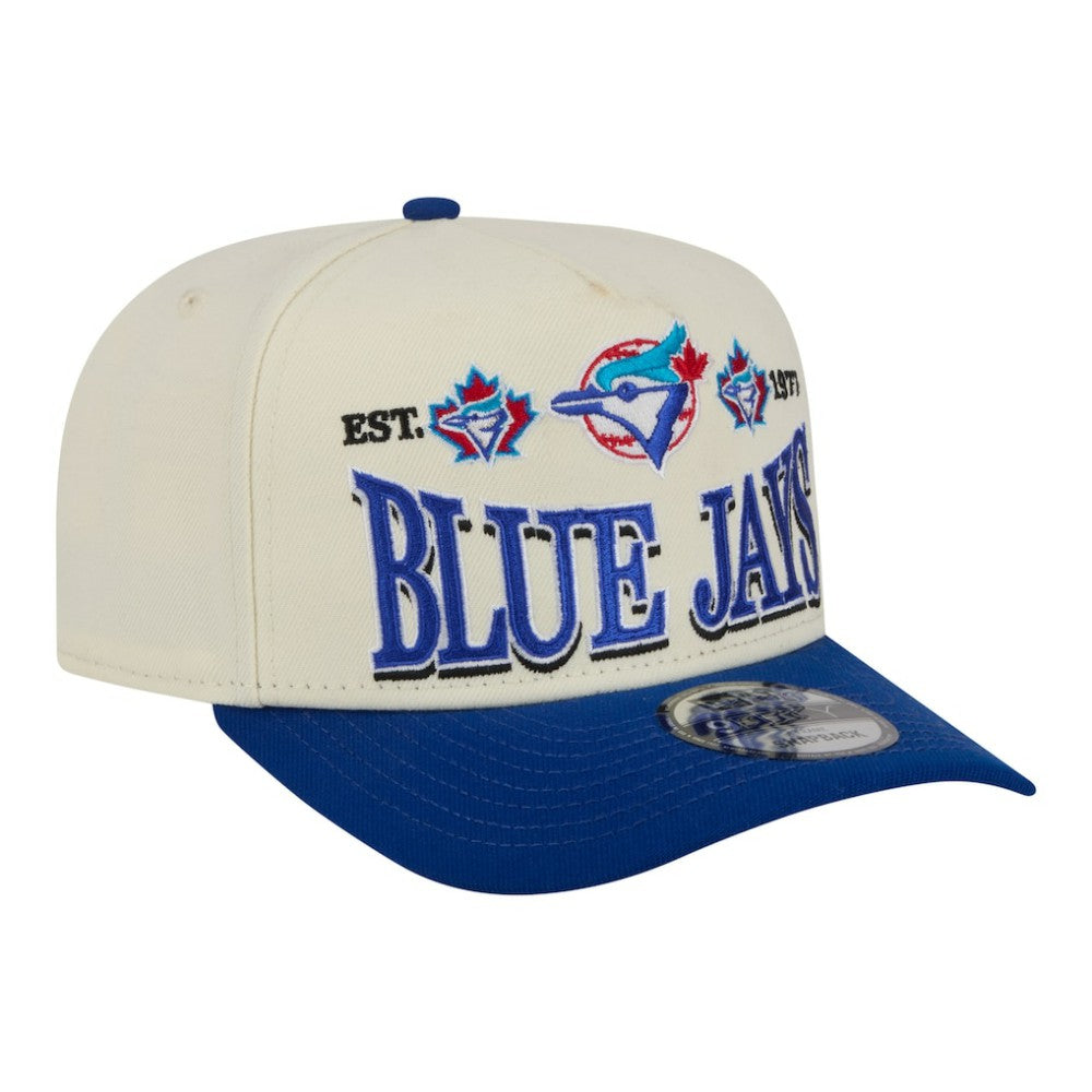 Toronto Blue Jays Throwback Tri-Hit A-Frame 9FIFTY Adjustable Hat Cream