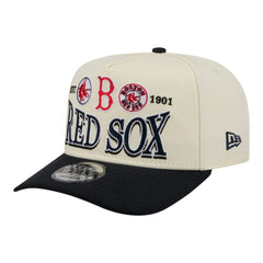 Boston Red Sox Throwback Tri-Hit A-Frame 9FIFTY Adjustable Hat Cream