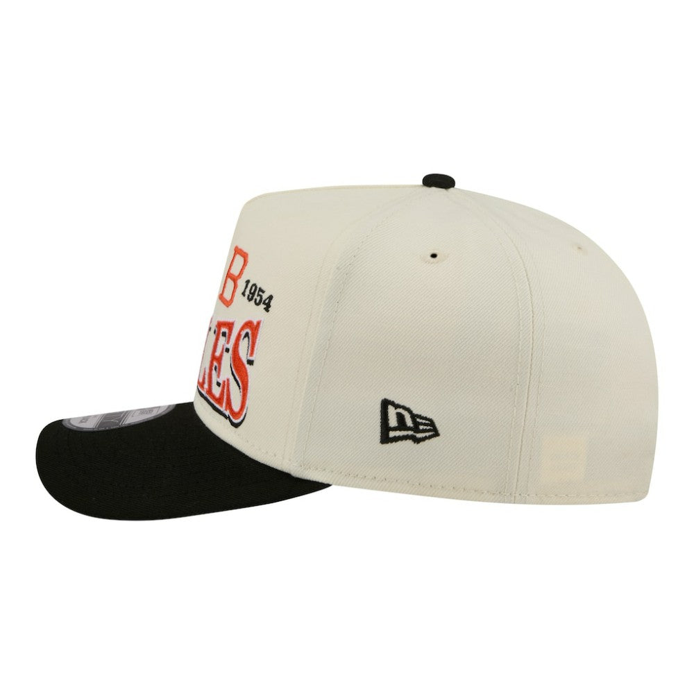 Baltimore Orioles Throwback Tri-Hit A-Frame 9FIFTY Adjustable Hat Cream